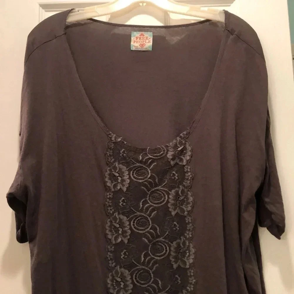Free People Olive Green Top